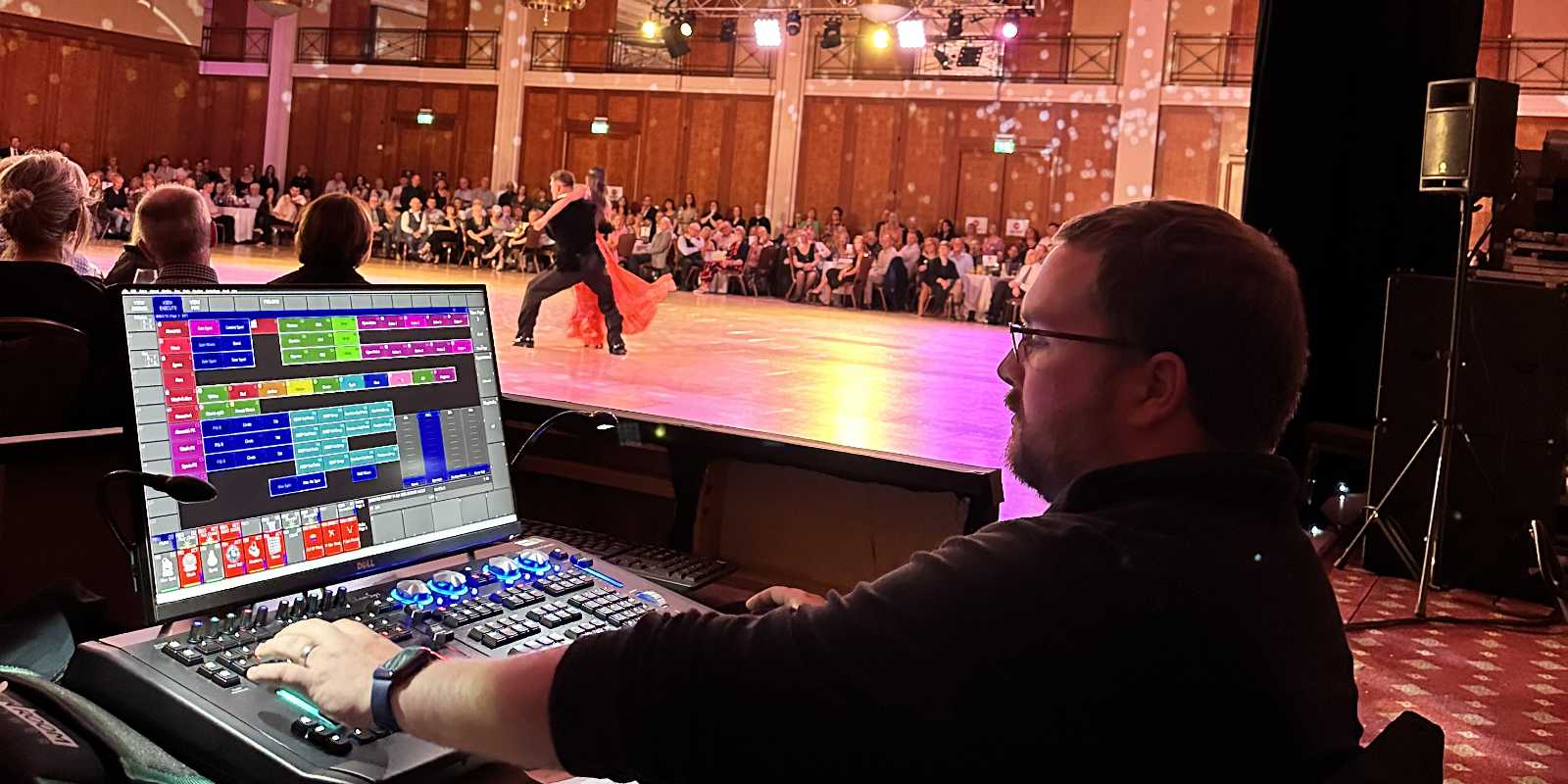 Photo of a mixing desk at Dancing with the Stars